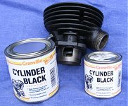 Cylinder black paint