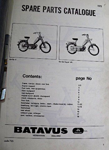 Batavus Spare Parts Catalogue