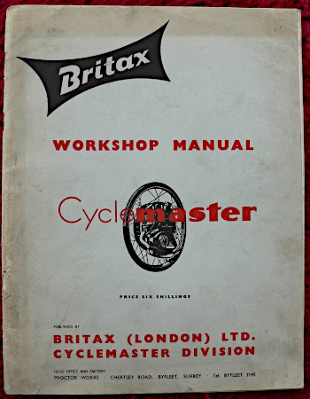 Britax Cyclemaster Workshop Manual