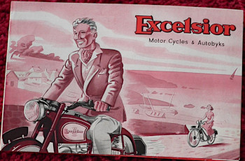 Excelsior Motor Cycles & Autobyks 1950 leaflet