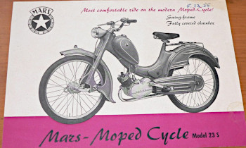 Mars moped sales leaflet