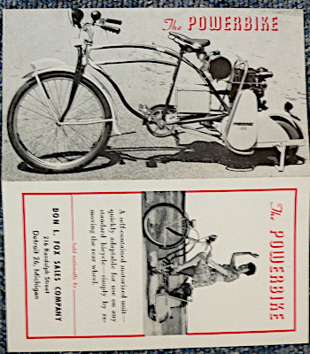 Powerbike (of Michigan) sales leaflet