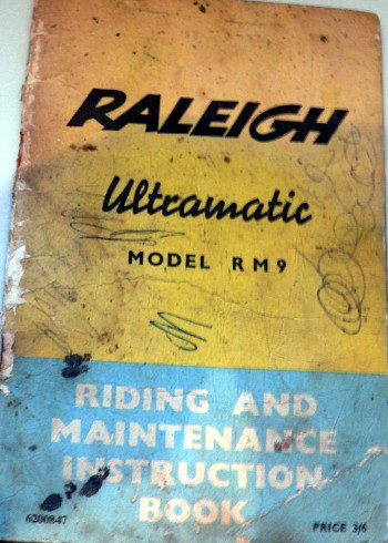 Raleigh RM9 Riding & Maintenance book