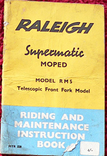 Raleigh RM5 Riding & Maintenance book