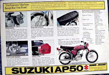 Suzuki AP50 sales leaflet