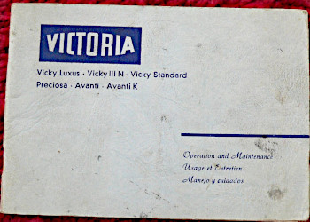 Victoria Operation and Maintenance manual